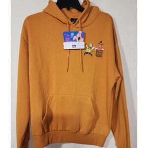 Spongebob ' Squarepants in the west'' men's small orange hoodie
